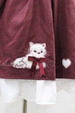画像3: Amavel / ふわねこフリルスカート Free ボルドー H-26-08-06-032-CA-SK-NS-ZH (3)