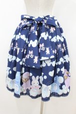 画像2: axes femme kawaii / ランドリー柄スカート M ネイビー H-26-08-06-035-AX-SK-NS-ZH (2)