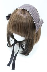 画像1: Angelic Pretty / ブリティッシュカレッジヘッドドレス  ブラウン H-26-08-06-1001-AP-AC-NS-ZH (1)
