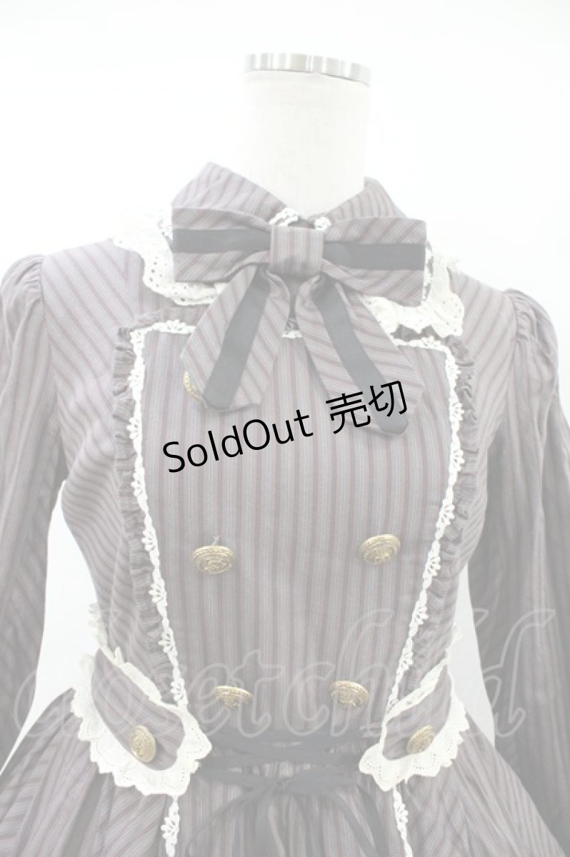 画像4: Angelic Pretty / ブリティッシュカレッジ ワンピース Free ブラウン H-26-08-06-1035-AP-OP-NS-ZH (4)