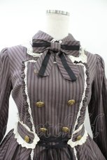 画像4: Angelic Pretty / ブリティッシュカレッジ ワンピース Free ブラウン H-26-08-06-1035-AP-OP-NS-ZH (4)