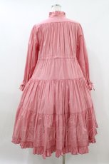 画像2: Physical Drop / スタンドカラーワンピース Free レッド H-26-08-06-1039-LO-OP-NS-ZH (2)