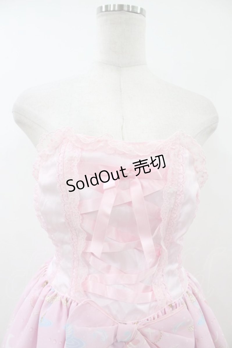 画像4: Angelic Pretty / 双子のエトワールビスチェジャンパースカート Free ピンク H-26-08-06-1041-AP-OP-NS-ZH (4)