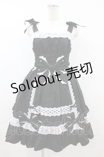 Angelic Pretty / リボンシャーリングジャンパースカート Free