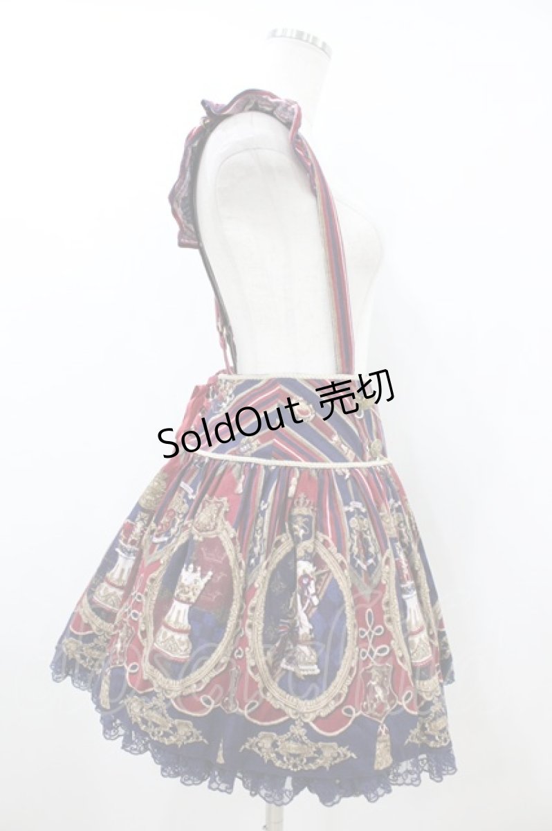 画像3: Angelic Pretty / Chess Emblemスカート Free ワイン/ネイビー H-26-08-06-1045-AP-SK-NS-ZH (3)