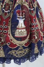 画像5: Angelic Pretty / Chess Emblemスカート Free ワイン/ネイビー H-26-08-06-1045-AP-SK-NS-ZH (5)
