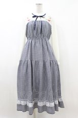 画像1: axes femme POETIQUE / ストロベリーガーデンワンピース M ネイビー H-26-08-06-1047-AX-OP-NS-ZH (1)