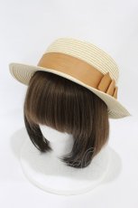 画像1: m petit by misako / AMブレードカンカン帽  ナチュラル H-26-08-06-1008-LO-AC-NS-ZH (1)
