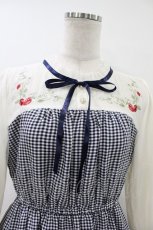 画像3: axes femme POETIQUE / ストロベリーガーデンワンピース M ネイビー H-26-08-06-1047-AX-OP-NS-ZH (3)