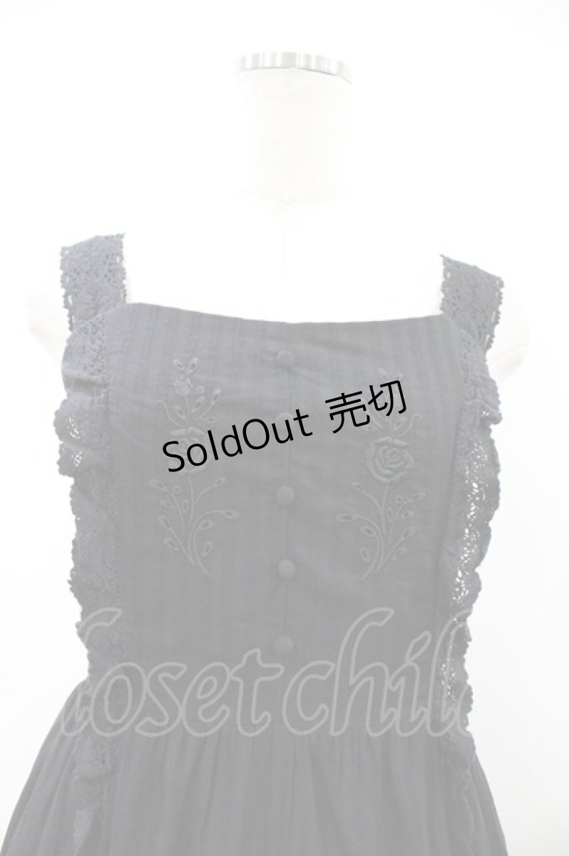 画像3: an another angelus / レース使いローズカットワークロングワンピース Free BLACK H-26-08-06-1051-CA-OP-NS-ZH (3)