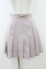 画像1: Ank Rouge / フロントビットプリーツミニスカート M ピンク H-26-08-06-1057-CA-SK-NS-ZH (1)