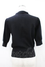 画像2: an another angelus / ANロゴ刺繍ニットポロ Free BLACK H-26-08-06-1062-CA-TO-NS-ZH (2)