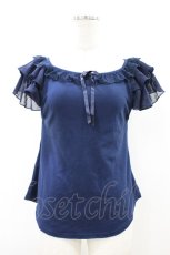 画像1: Angelic Pretty / エンジェルフリルカットソー Free ネイビー H-26-08-06-1063-AP-TO-NS-ZH (1)