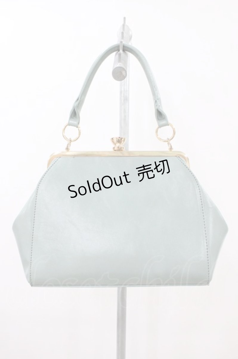 画像2: an another angelus / ブーケ刺繍ワイドがま口バッグ  Mint H-26-08-06-1028-CA-BG-NS-ZH (2)