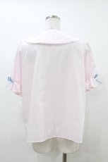 画像2: Lovely Tency / 眞白ありす/音符刺繍ブラウス LL ピンク H-26-08-06-047-LO-BL-NS-ZH (2)