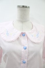 画像3: Lovely Tency / 眞白ありす/音符刺繍ブラウス LL ピンク H-26-08-06-047-LO-BL-NS-ZH (3)