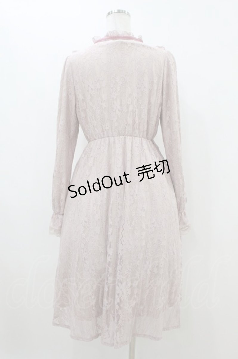 画像2: Amavel / Antique Laceミドルワンピース Free ピンク H-26-08-06-008-CA-OP-NS-ZH (2)