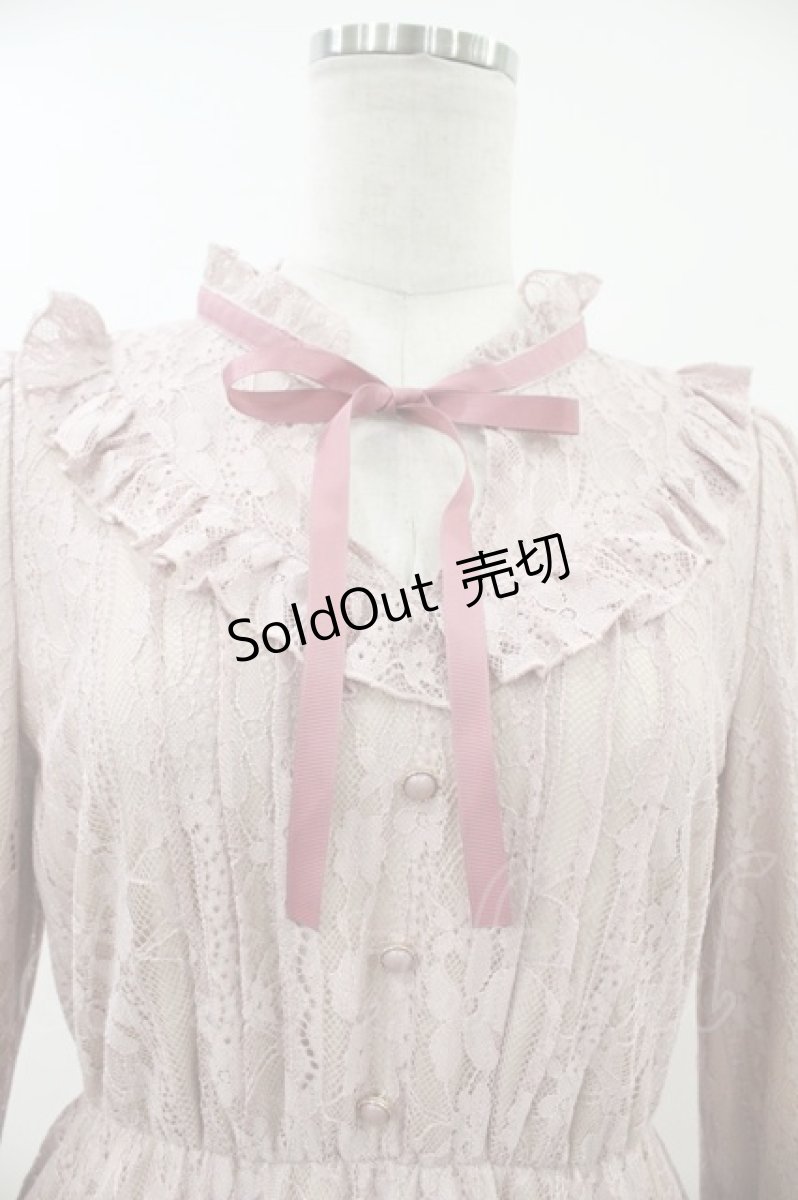 画像3: Amavel / Antique Laceミドルワンピース Free ピンク H-26-08-06-008-CA-OP-NS-ZH (3)