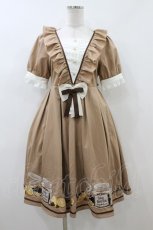 画像1: Amavel / Sweet Dip Citrusワンピース Free ブラウン H-26-08-06-013-CA-OP-NS-ZH (1)