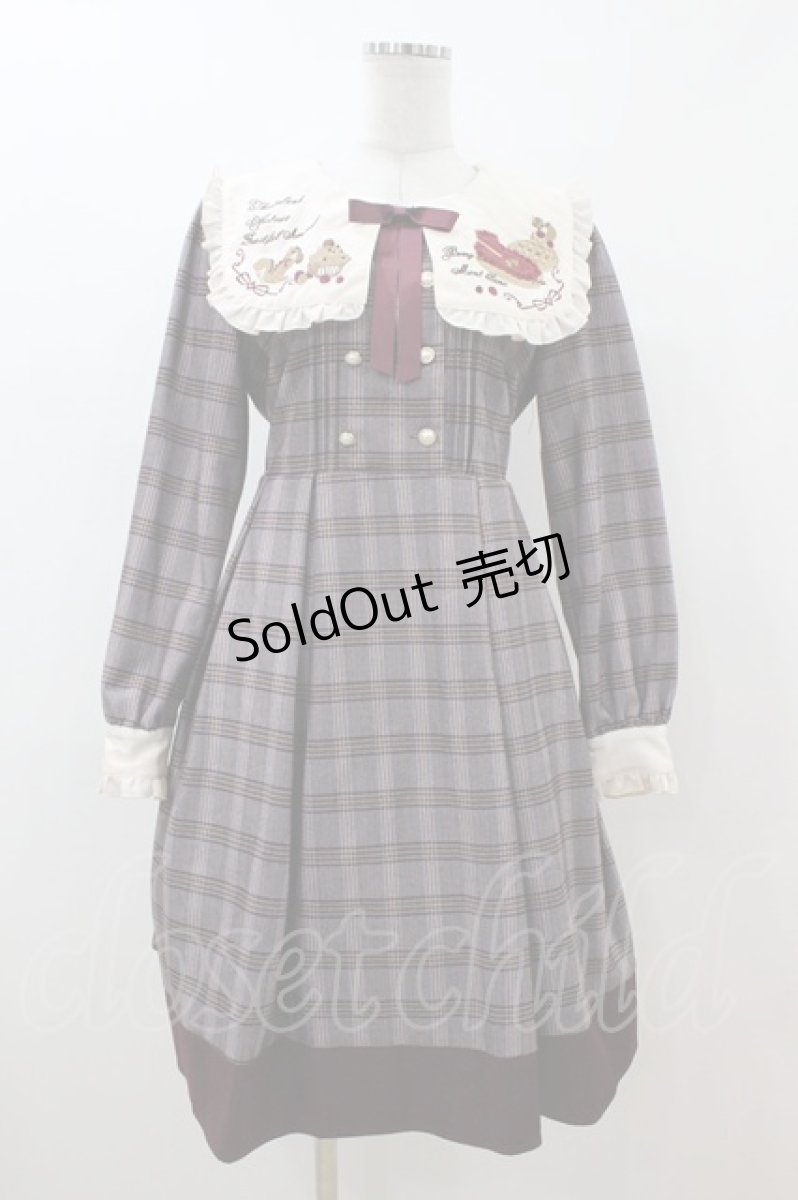 画像1: Amavel / Fruitful Autumn Partyワンピース Free ボルドー H-26-08-06-015-CA-OP-NS-ZH (1)