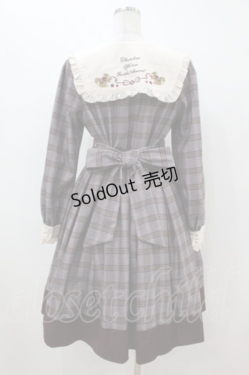 画像2: Amavel / Fruitful Autumn Partyワンピース Free ボルドー H-26-08-06-015-CA-OP-NS-ZH (2)