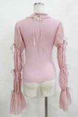 画像3: Swankiss / HB lace sleeve knit Free ピンク H-26-08-07-039-LO-TO-NS-ZH (3)