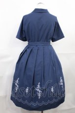 画像2: Fi.n.t / レース風プリントヘムシャツワンピース Free Blue H-26-08-07-1005-CA-OP-NS-ZH (2)