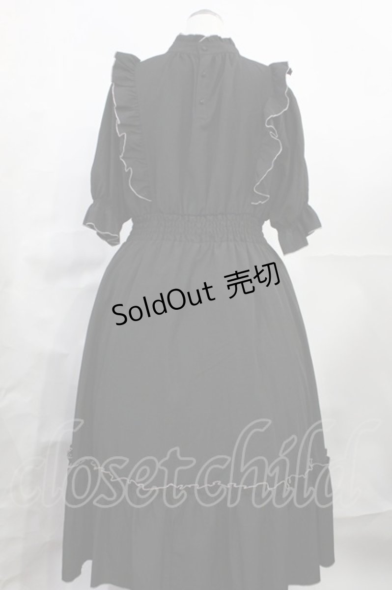 画像2: m petit by misako / NINA'SコラボAMハイショクメローワンピース LL ブラック H-26-08-07-1008-LO-OP-NS-ZH (2)