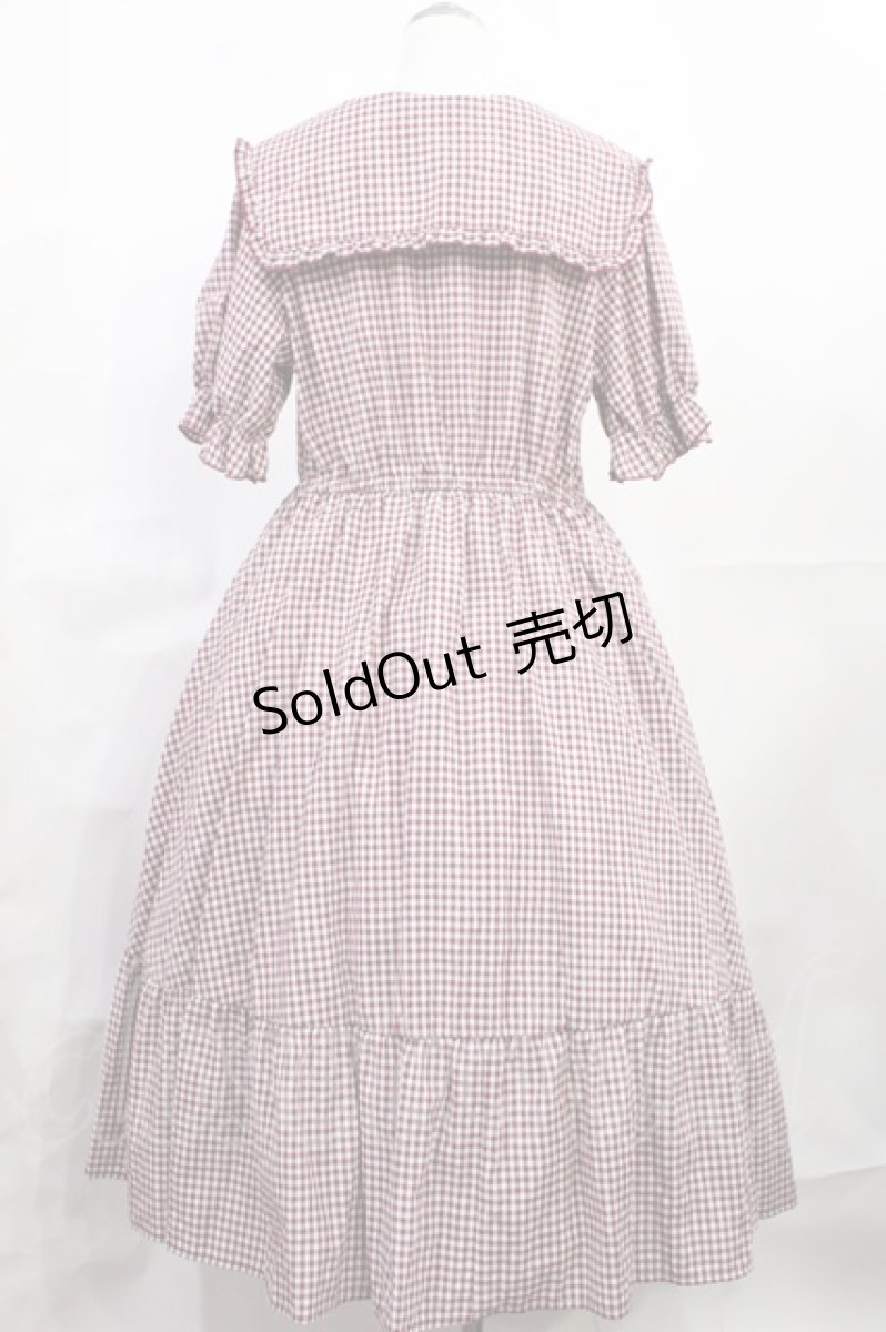 画像2: m petit by misako / AM*ギンガムCHKワンピース LL レッド H-26-08-07-1011-LO-OP-NS-ZH (2)
