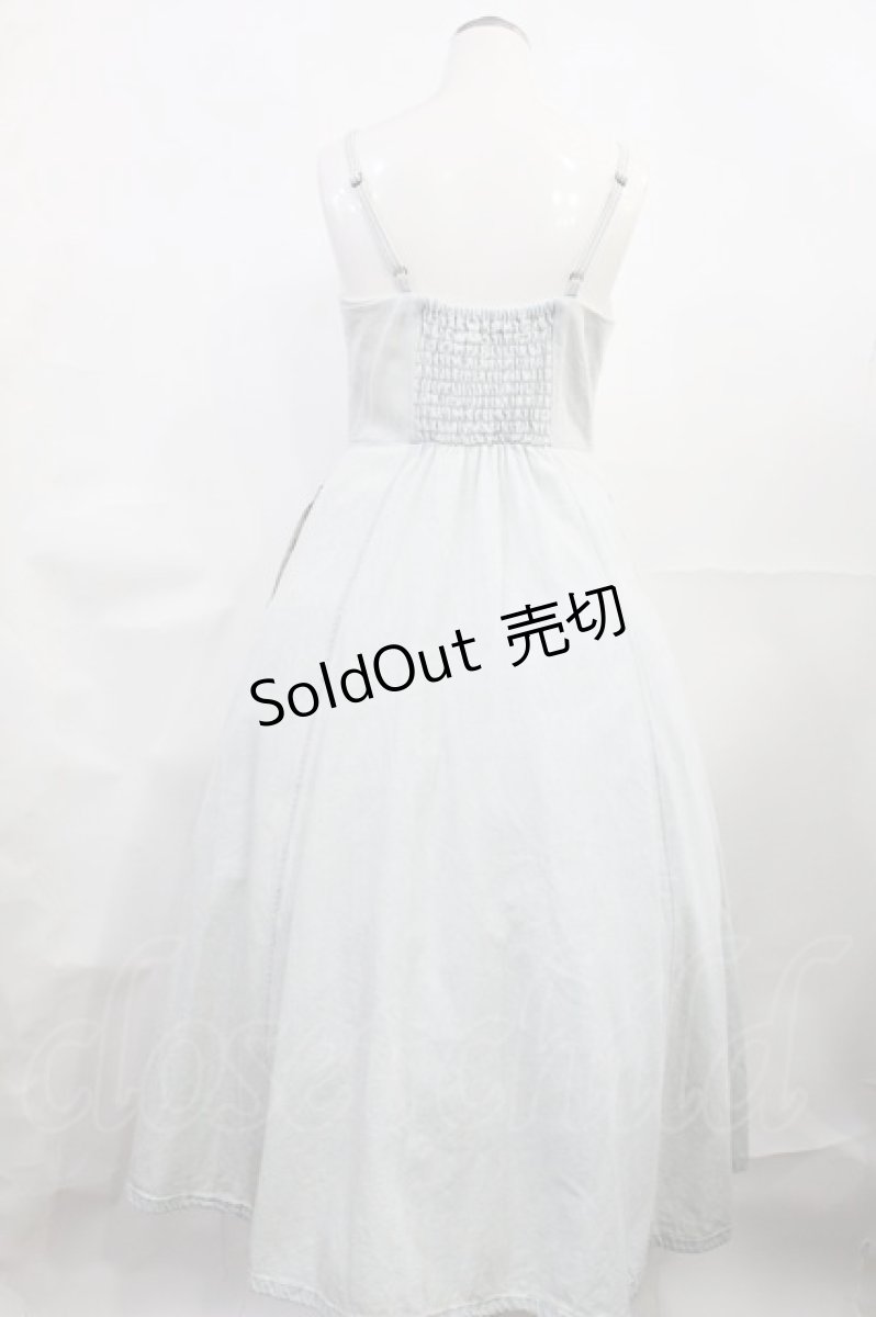 画像2: an another angelus / フロント釦デニムフレアーキャミワンピース Free L/BLUE H-26-08-07-1013-CA-OP-NS-ZH (2)