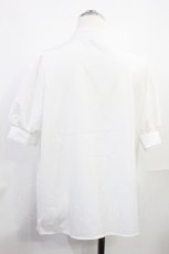 画像2: NOEMIE / ボウタイブラウス M 白 H-26-08-07-1031-LO-BL-NS-ZH (2)