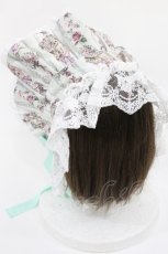 画像2: Royal Princess Alice / Rococo Rose Catボンネット  ミント H-26-08-07-1034-LO-AC-NS-ZH (2)