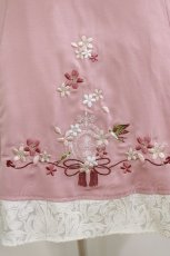 画像4: Amavel / こぼれ桜と鶯のチャイナワンピース Free ピンク H-26-08-07-006-CA-OP-NS-ZH (4)
