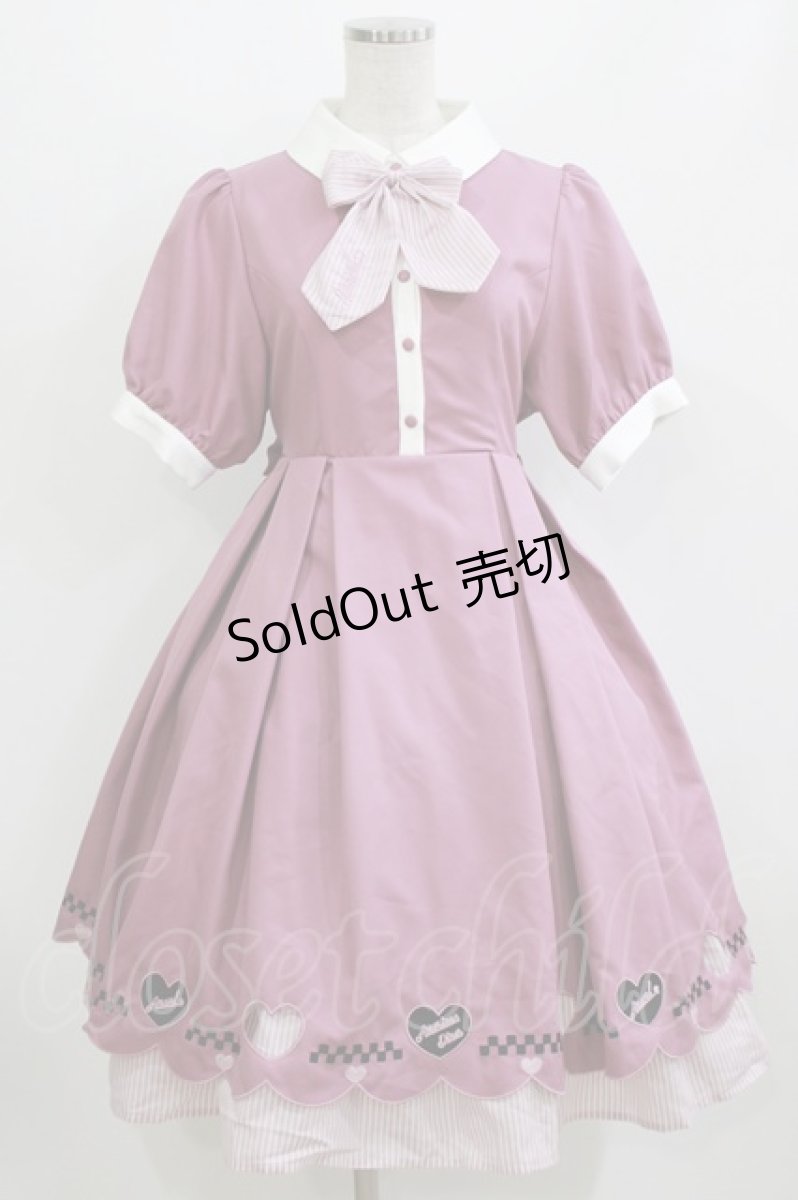 画像1: Amavel / Diner Girl ワンピース Free ピンク H-26-08-07-011-CA-OP-NS-ZH (1)