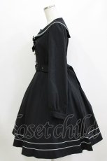 画像2: metamorphose / 長袖セーラーリボンワンピース（無地）（2022年） サイズ1 ブラック H-26-08-07-002-ME-OP-NS-ZH (2)