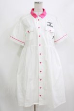 画像1: Candy Stripper / CANDY OR PUPPYシャツワンピース 2 WHITE H-26-08-08-025-PU-SK-AK-ZH (1)