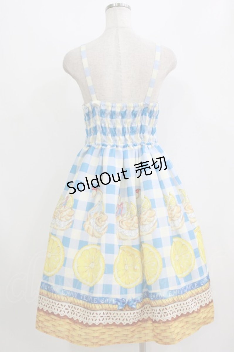 画像3: Emily Temple cute / LEMONスワンシューフリルワンピース M ブルー H-26-08-08-003-ET-OP-AK-ZH (3)