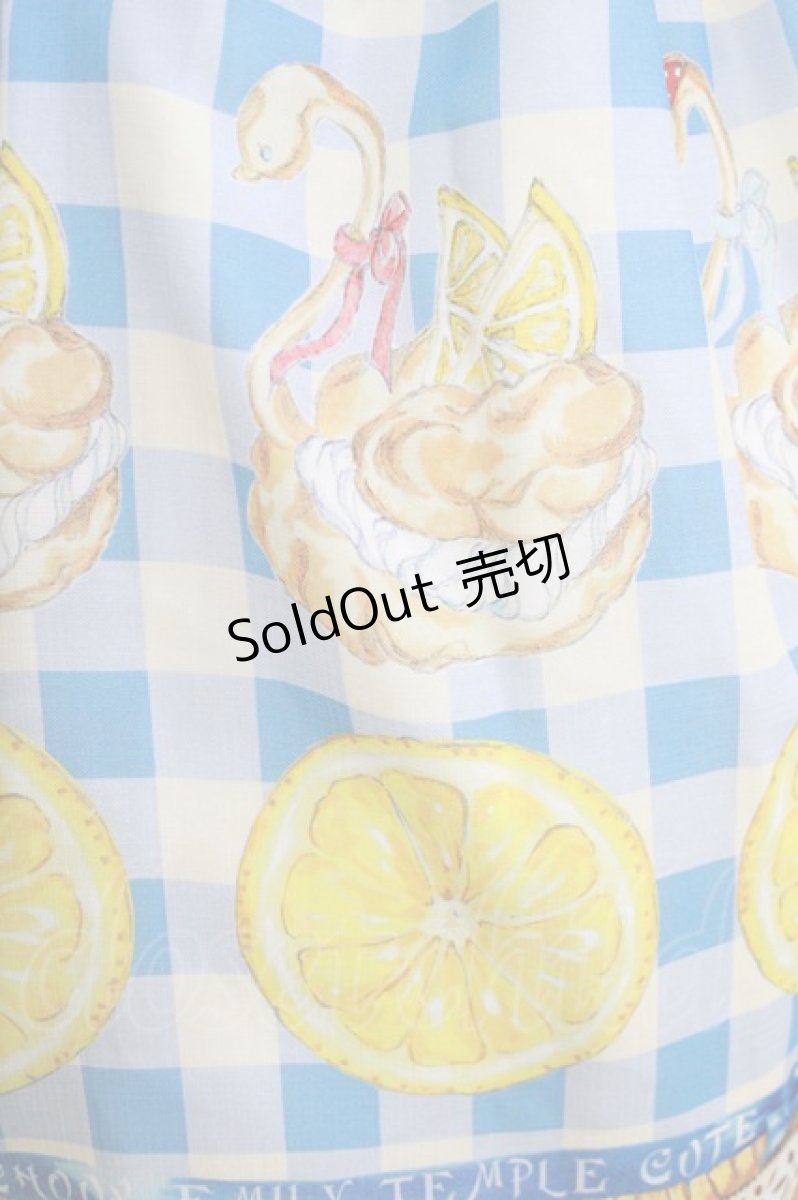 画像4: Emily Temple cute / LEMONスワンシューフリルワンピース M ブルー H-26-08-08-003-ET-OP-AK-ZH (4)