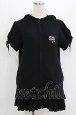 画像1: PEACE NOW / フード付きZIPワンピース M 黒 H-26-08-08-031-PU-OP-AK-ZH (1)