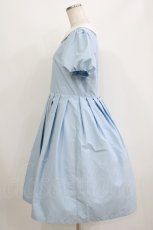 画像2: Melody BasKet / 丸襟パフワンピース L サックス H-26-08-08-004-LO-OP-AK-ZH (2)