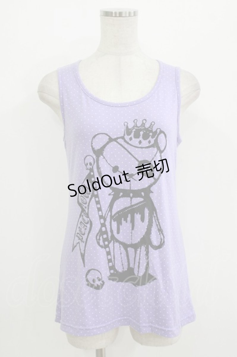 画像1: PEACE NOW / プリントドットタンクトップ M ラベンダー H-26-08-08-040-PU-TO-AK-ZH (1)