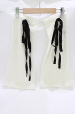画像1: MILK / Wrap Ribbonレッグウォーマー  白 H-26-08-08-048-ML-ZA-KB-ZH (1)