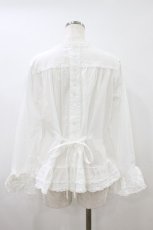 画像2: PINK HOUSE / フリルいっぱいローンブラウス Free ホワイト H-26-08-08-1038-LO-BL-NS-ZH (2)