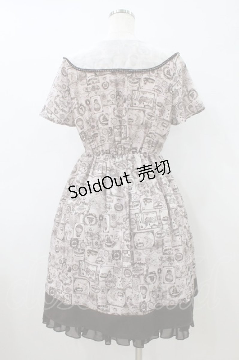 画像2: axes femme POETIQUE / 航海図柄セーラーワンピース M ピンク H-26-08-08-1041-AX-OP-NS-ZH (2)