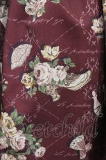 画像4: axes femme POETIQUE / ロマンティックプリントワンピース M ワイン H-26-08-08-1043-AX-OP-NS-ZH (4)