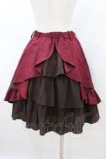 画像2: axes femme kawaii / ユニコーンリボンベルトゴブラン風スカート M ワイン H-26-08-08-1049-AX-SK-NS-ZH (2)
