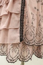 画像3: axes femme / 後ろフリルシフォンスカート M ピンク H-26-08-08-1050-AX-SK-NS-ZH (3)