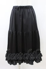 画像1: axes femme kawaii / ミディフリルペチスカート M ブラック H-26-08-08-1052-AX-SK-NS-ZH (1)