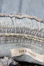 画像4: axes femme / レースアップデニムジャケット M ブルー H-26-08-08-1058-AX-JA-NS-ZH (4)
