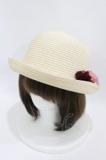 画像1: axes femme / ボーラーストローハット  ナチュラル H-26-08-08-1009-AX-AC-NS-ZH (1)